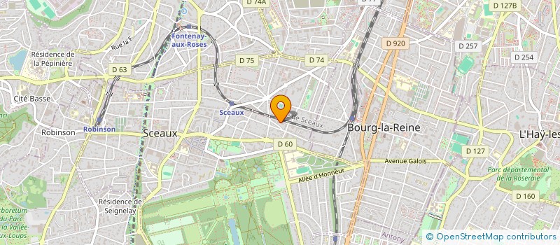 localisation de l'entreprise AGENCE DEVELOPT EMPLOI TIERS SECTEUR à SCEAUX