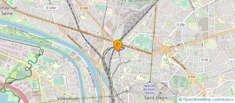 localisation de l'entreprise AGENCE DIFFUSION ETUDES & IMPRESSION PUB à SAINT-DENIS