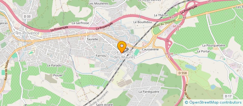 localisation de l'entreprise AGENCE DIGITALE à LE CANNET-DES-MAURES