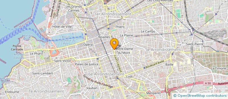 localisation de l'entreprise AGENCE DISTRIBUTION COMMUNICATION à MARSEILLE