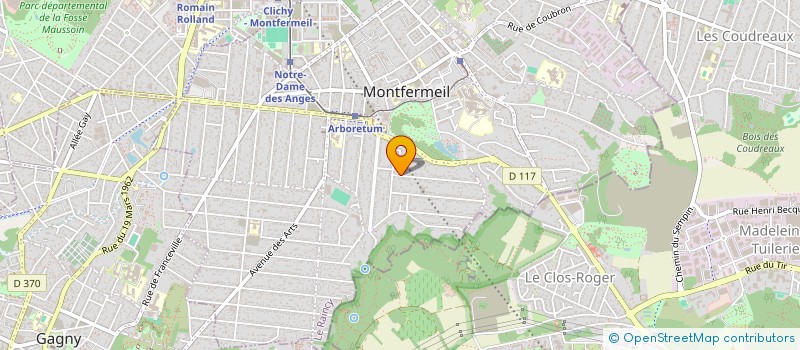 localisation de l'entreprise AGENCE DISTRIBUTION NATIONALE à MONTFERMEIL