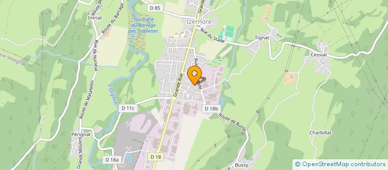 localisation de l'entreprise AGENCE DOMINIQUE GUILBAUD  IZERNORE