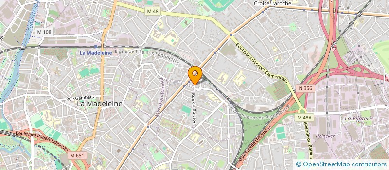 localisation de l'entreprise AGENCE DU BUISSON à MARCQ-EN-BARŒUL