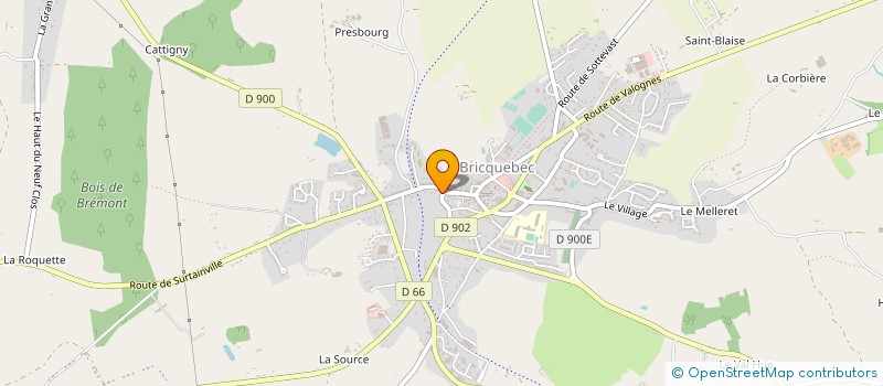 localisation de l'entreprise AGENCE DU DONJON  BRICQUEBEC-EN-COTENTIN