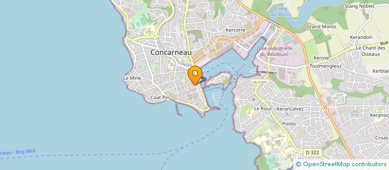 localisation de l'entreprise AGENCE DU QUAI à CONCARNEAU