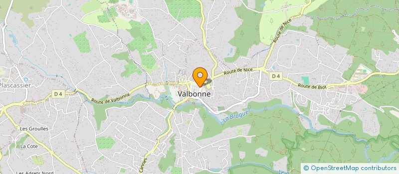 localisation de l'entreprise AGENCE DU ROCHER  VALBONNE