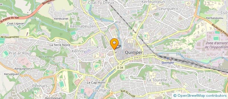 localisation de l'entreprise AGENCE DU STEIR à QUIMPER