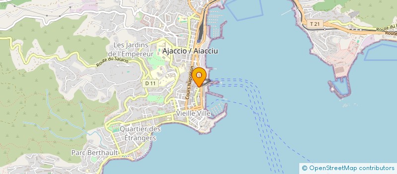 localisation de l'entreprise AGENCE DU TOURISME DE LA CORSE à AJACCIO