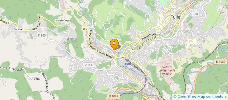 localisation de l'entreprise AGENCE DU TRAVAIL D'INTERET GENERAL ET DE L'INSERTION PROFESSIONNELLE DES PERSONNES PLACEES SOUS MAIN DE JUSTICE à TULLE