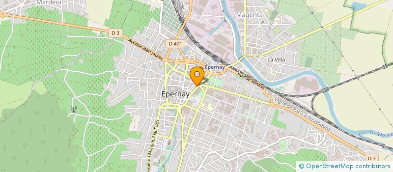 localisation de l'entreprise AGENCE DU VIGNOBLE à EPERNAY