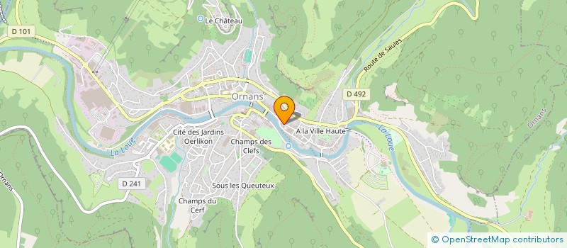 localisation de l'entreprise AGENCE DU VOYAGE A CHEVAL  ORNANS