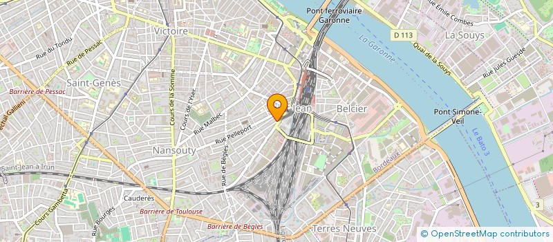 localisation de l'entreprise AGENCE DUDE!  BORDEAUX