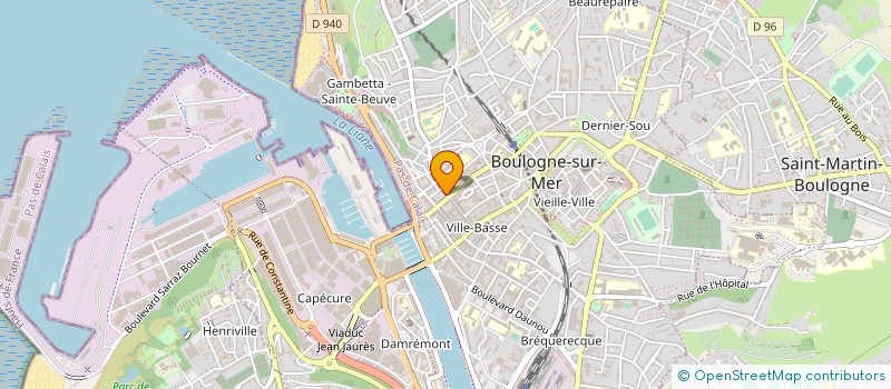 localisation de l'entreprise AGENCE DUHAMEL à BOULOGNE-SUR-MER