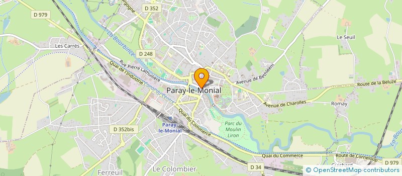localisation de l'entreprise AGENCE DUMAS IMMOBILIER à PARAY-LE-MONIAL