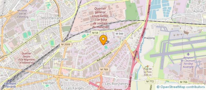 localisation de l'entreprise AGENCE ECBM  CLERMONT-FERRAND