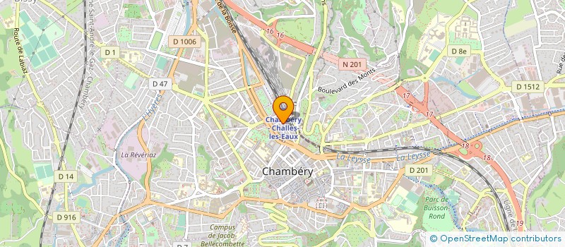 localisation de l'entreprise AGENCE ECOMOBILITE SAVOIE MONT-BLANC à CHAMBERY