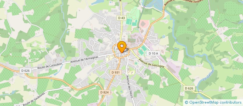 localisation de l'entreprise AGENCE ELUSATE  EAUZE