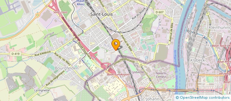 localisation de l'entreprise AGENCE EN DOUANE RICHARD SARL  SAINT-LOUIS