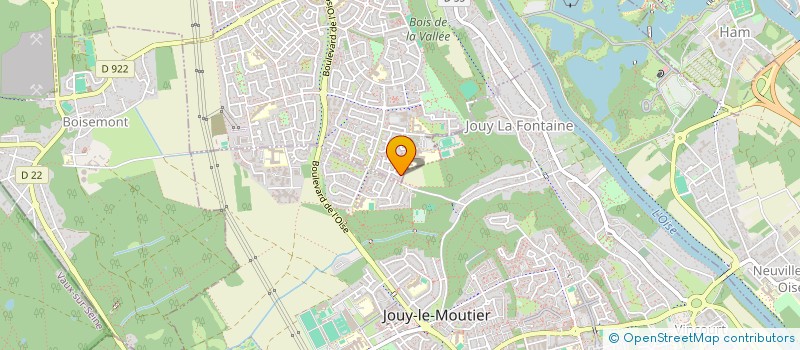 localisation de l'entreprise AGENCE ERP  VAUREAL