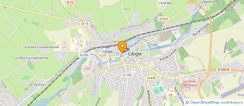 localisation de l'entreprise AGENCE ESNAULT IMMOBILIERE à L'AIGLE