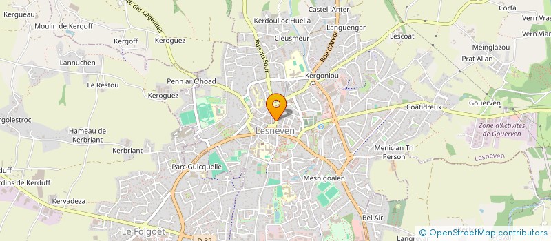 localisation de l'entreprise AGENCE ET CONSEIL  LESNEVEN