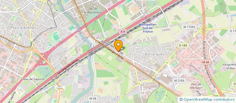 localisation de l'entreprise AGENCE ET VOUS à LATTES