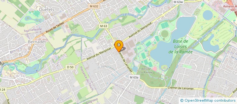 localisation de l'entreprise AGENCE EUROPEENNE DE DIFFUSION à TOURNEFEUILLE