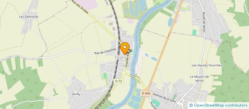 localisation de l'entreprise AGENCE EUROPEENNE DU CHAUFFAGE ET DU SANITAIRE  ETIGNY