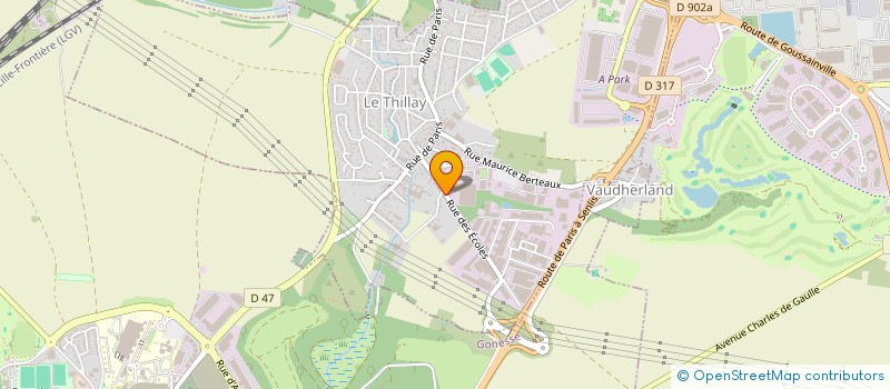 localisation de l'entreprise AGENCE EXPERT AUTO  LE THILLAY