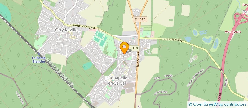 localisation de l'entreprise AGENCE EXPERT EN DIAGNOSTICS IMMOBILIERS  LA CHAPELLE-EN-SERVAL