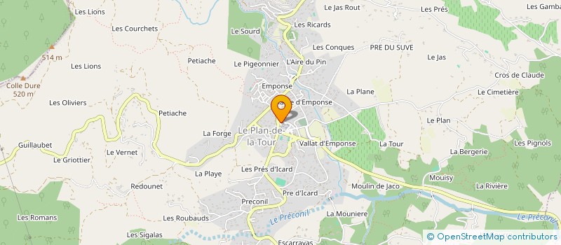 localisation de l'entreprise AGENCE EXPERT IMMO à LE PLAN-DE-LA-TOUR
