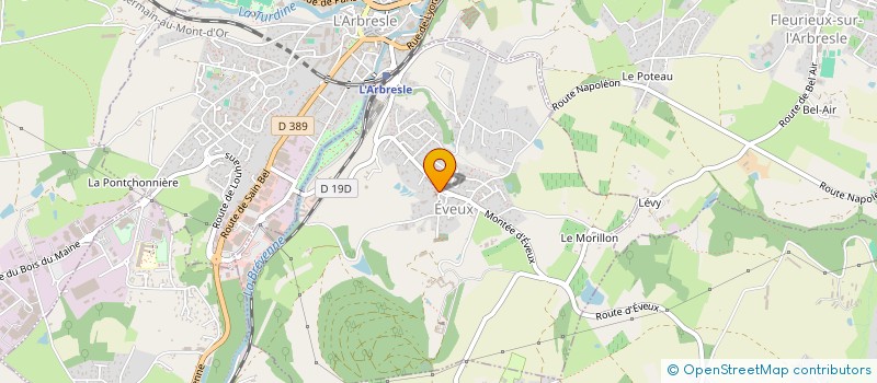 localisation de l'entreprise AGENCE F & V  EVEUX