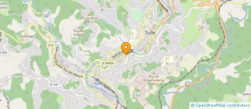 localisation de l'entreprise AGENCE FANTIN LACROIX  TULLE