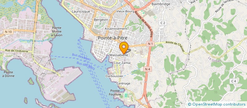 localisation de l'entreprise AGENCE FLAMME à POINTE-A-PITRE