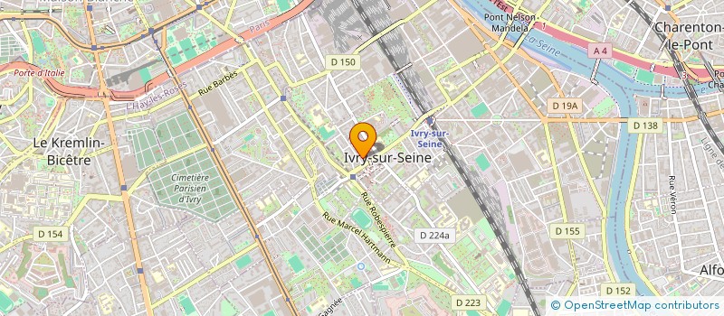 localisation de l'entreprise AGENCE FOURNITURE DE SECURITE à IVRY-SUR-SEINE