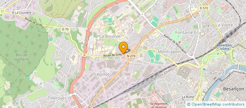 localisation de l'entreprise AGENCE FRANC COMTOISE POUR LA QUALITE à BESANCON