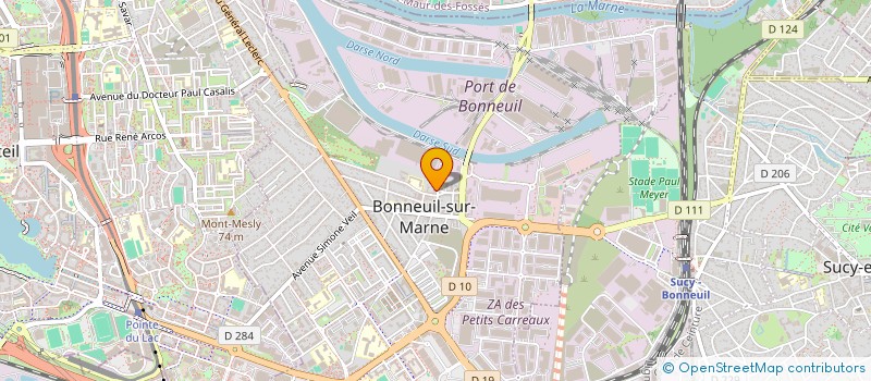 localisation de l'entreprise AGENCE FRANCAISE D AMEUBLEMENT à BONNEUIL-SUR-MARNE