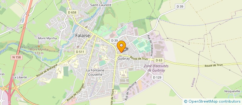 localisation de l'entreprise AGENCE FRANCAISE D'ENCHERES DE CHEVAUX D'ELEVAGE ET DE SPORT  FALAISE