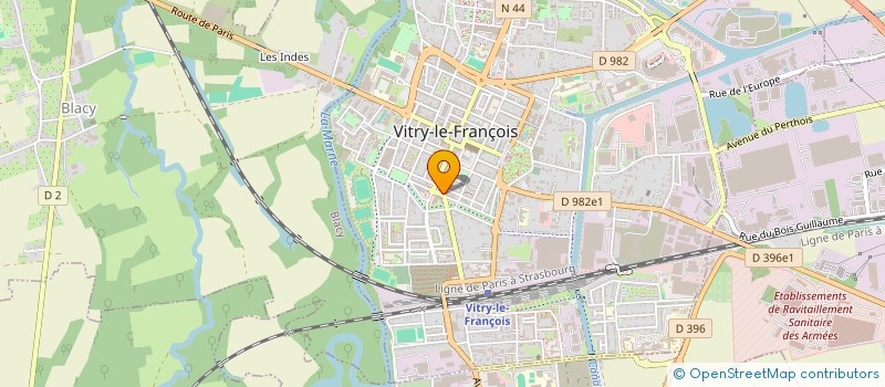 localisation de l'entreprise AGENCE FRANCAISE D'INTERIM à VITRY-LE-FRANCOIS