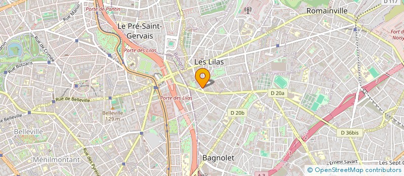 localisation de l'entreprise AGENCE FRANCAISE DE COMMUNICATIONS à LES LILAS