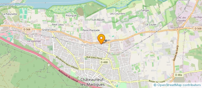 localisation de l'entreprise AGENCE FRANCAISE DE SECURITE à CHATEAUNEUF-LES-MARTIGUES
