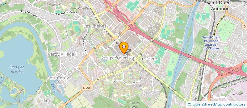 localisation de l'entreprise AGENCE FRANCAISE GAZ PROTECTION INCENDIE à CERGY