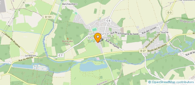 localisation de l'entreprise AGENCE FRANCILIENNE DES BOIS à SAINT-MAURICE-MONTCOURONNE