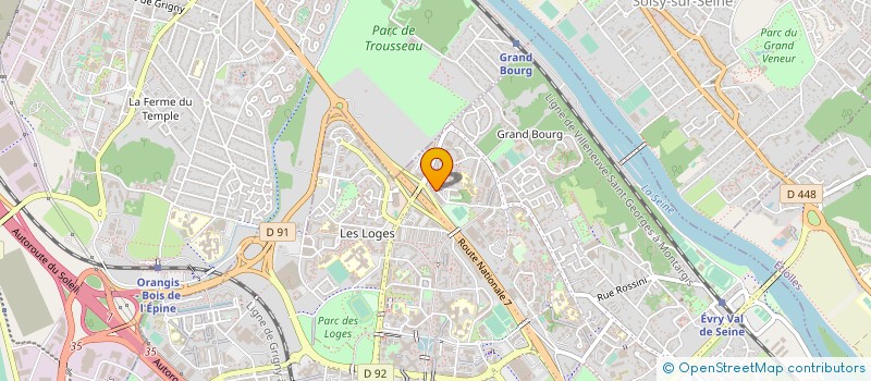 localisation de l'entreprise AGENCE FROID CLIMATISATION SERVICES à EVRY-COURCOURONNES