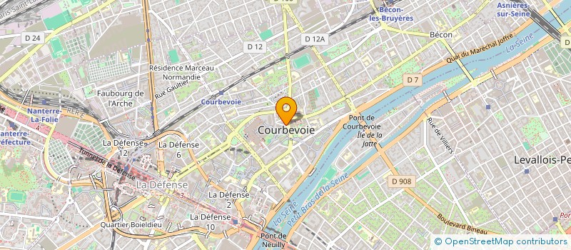 localisation de l'entreprise AGENCE FUNERAIRE BRULFERT à COURBEVOIE