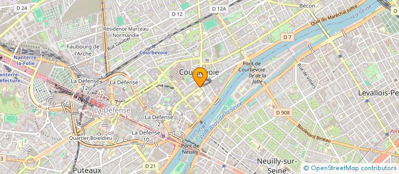 localisation de l'entreprise AGENCE FUNERAIRE MARBRERIE 92 à COURBEVOIE