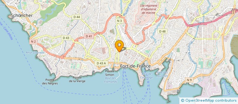 localisation de l'entreprise AGENCE G. ET O. NAILLE à FORT-DE-FRANCE