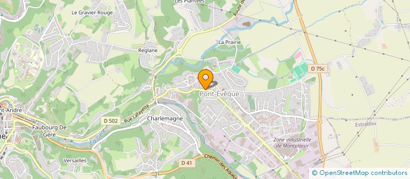 localisation de l'entreprise AGENCE GARDIENNAGE INTERVENTION RHONE  PONT-EVEQUE