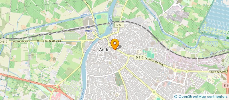 localisation de l'entreprise AGENCE GARDIENNAGE INTERVENTION SECURITE  AGDE