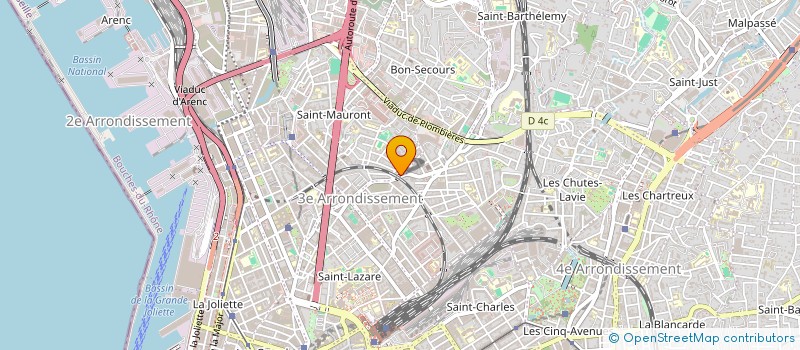 localisation de l'entreprise AGENCE GENERALE EN BATIMENT à MARSEILLE